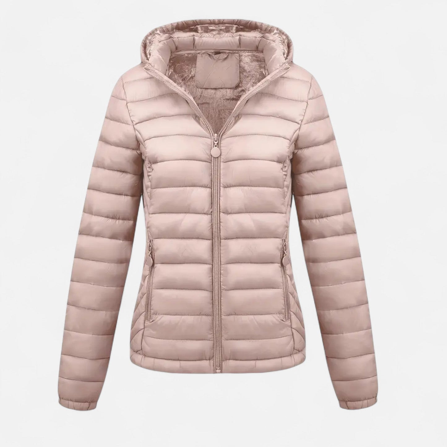 Veste d'hiver doublée noire pour femme