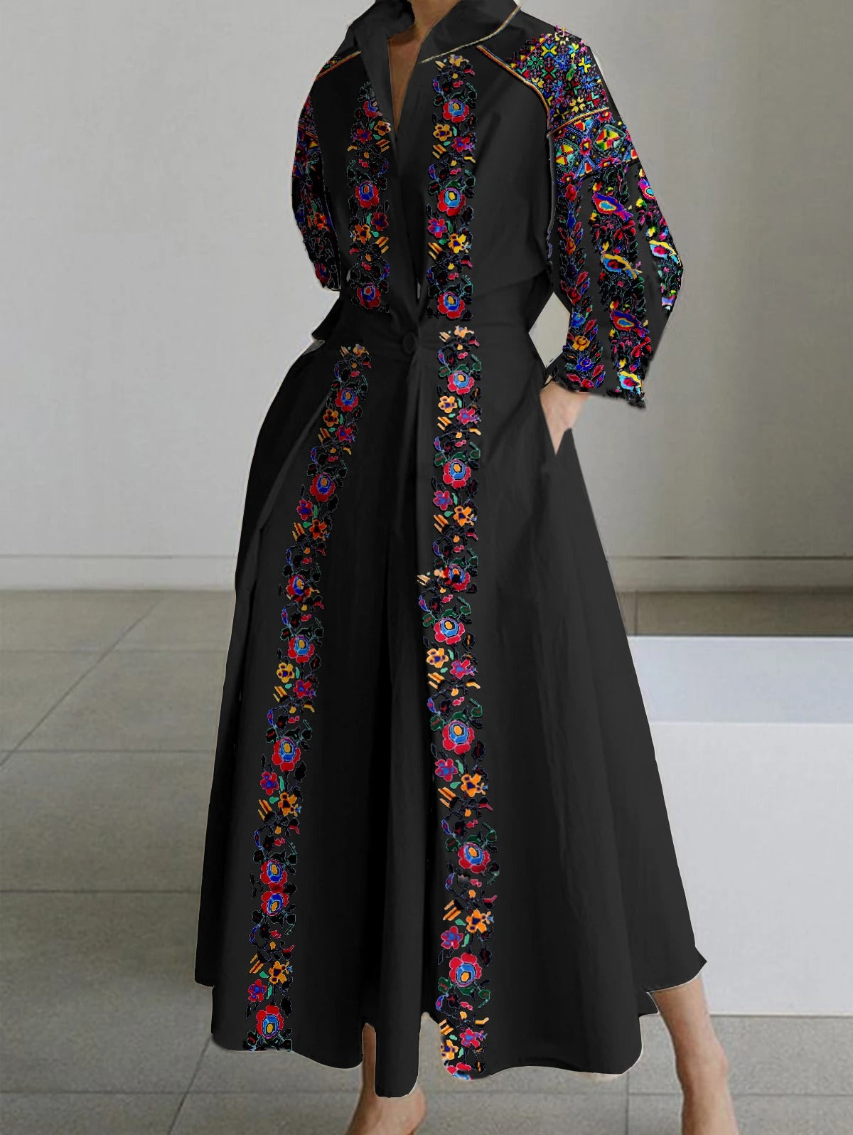 Robe Longue Florale Chic pour Femme - LuxeStyle