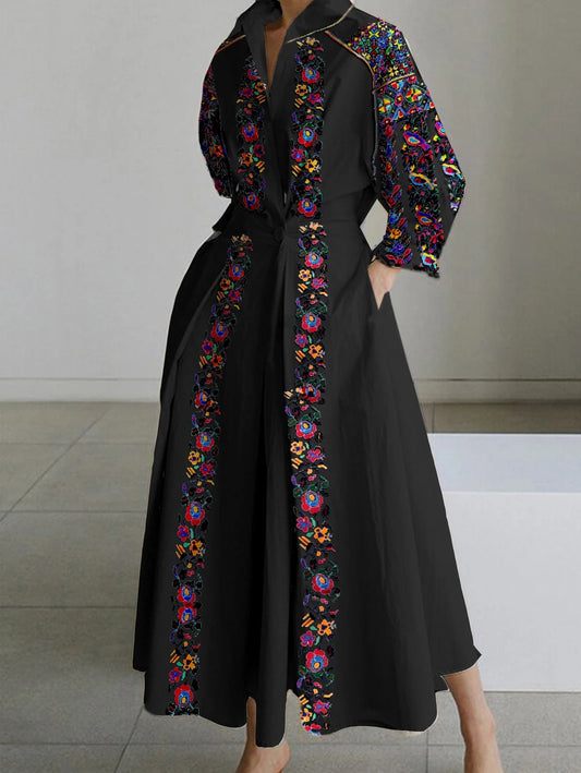 Robe Longue Florale Chic pour Femme - LuxeStyle