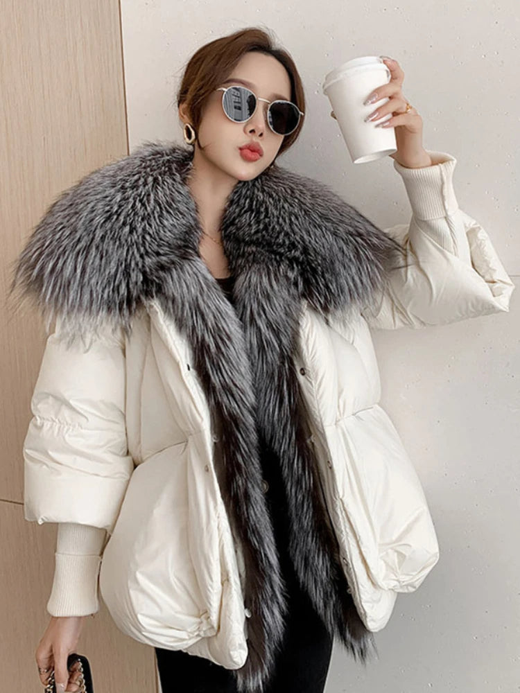 Manteau Élégant Hiver pour Femme avec Col Détachable