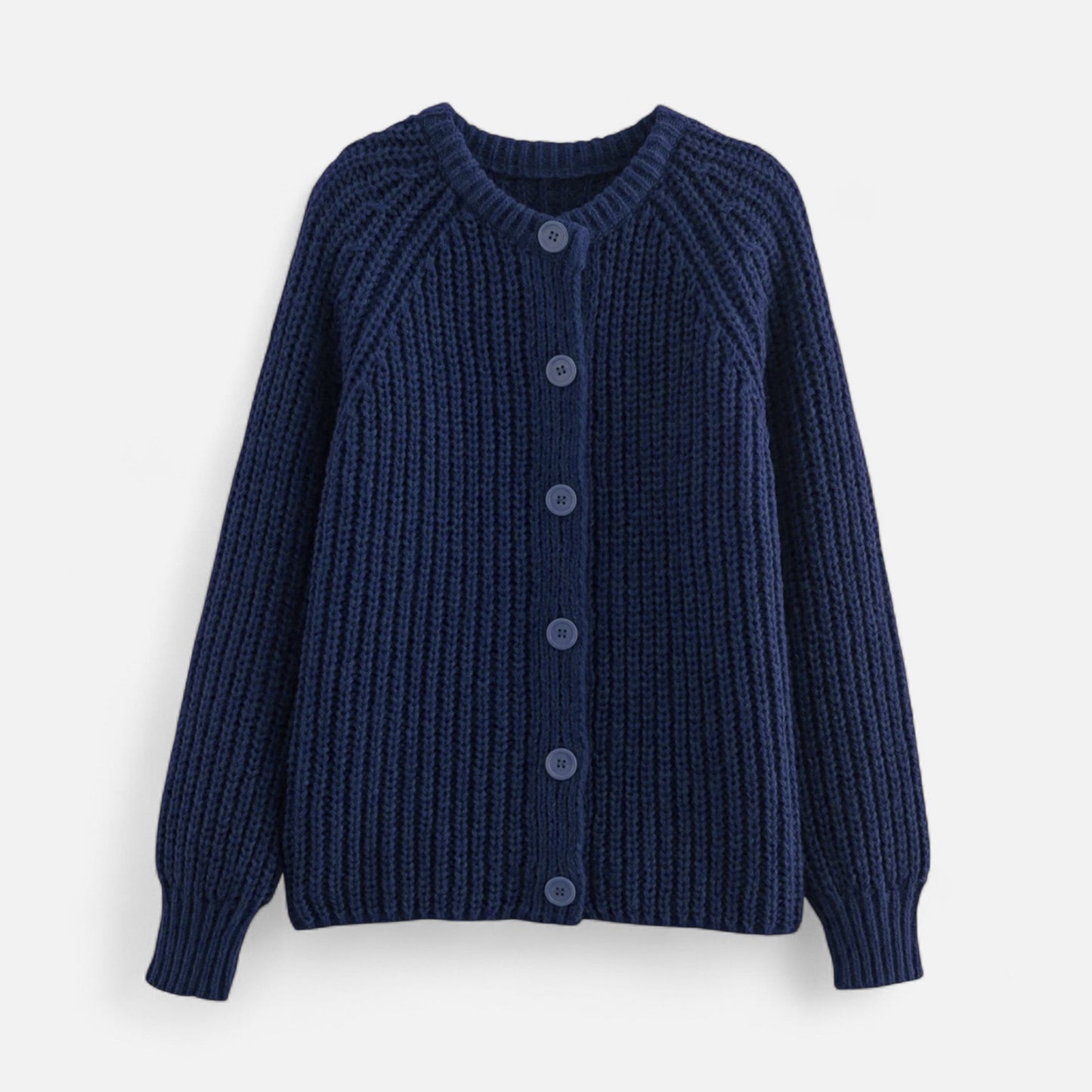 Gilet femme maille épais boutonné gris foncé