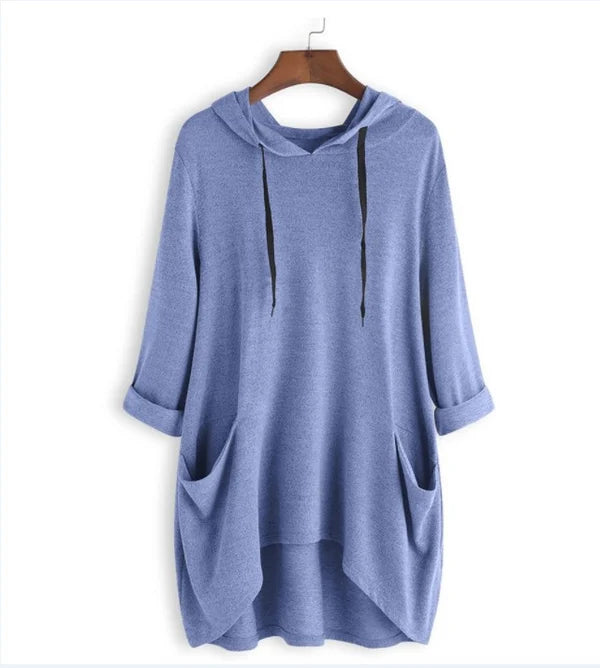 Sweat Capuche Féminin avec Poche Avant pour Femme Décontractée