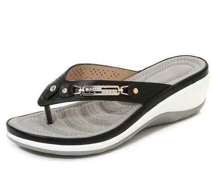 Sandales plates formes blanches femme décolletées