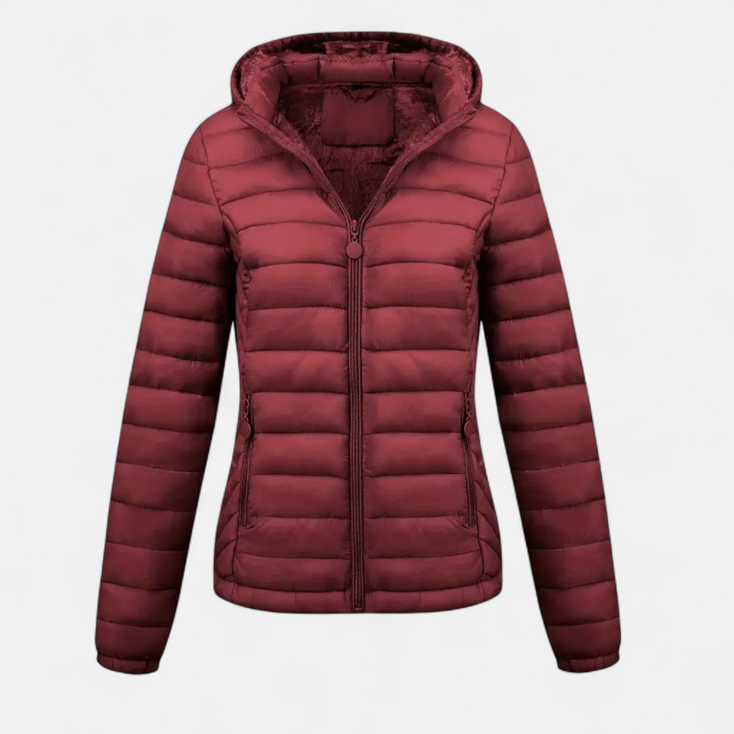 Veste d'hiver doublée noire pour femme