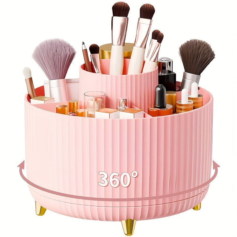 Boîte à Maquillage Compacte avec Pinceaux et Gloss
