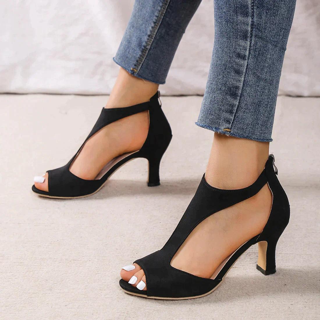 Sandales Hauts Talons Femmes – Chaussures Élégantes avec Décors & Semelle Confort - LuxeStyle