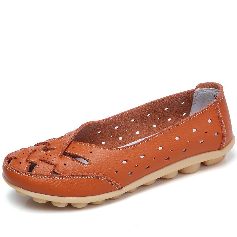 Sandales Femmes Cuir Douces et Confortables