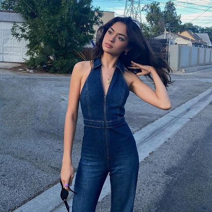 Combinaison Femme Élégante - Bodycon Plongeant avec Dos Nudité et Décolleté En Cœur