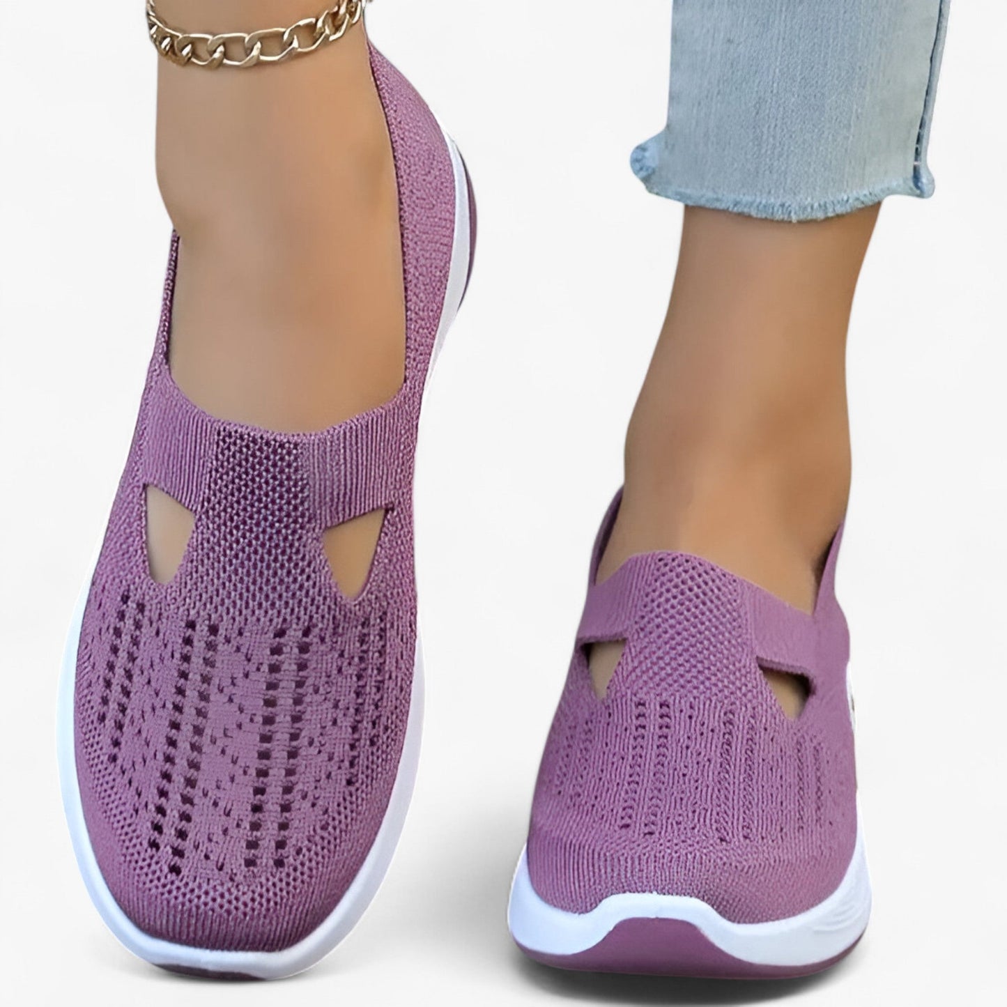 Chaussures féminines légères avec semelle souple et style élégant