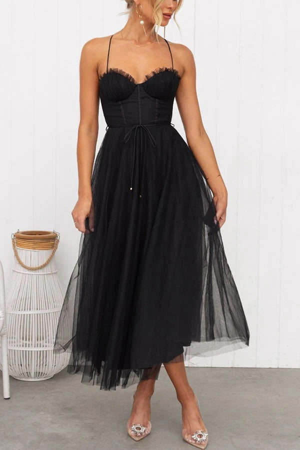 Robe de Soirée Élégante pour Femme en Tissu Léger