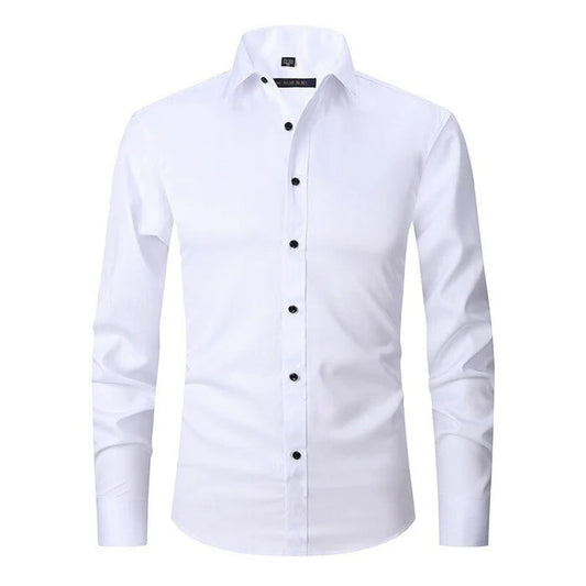 Chemise Homme Stylique à Manches Longues Classique - LuxeStyle