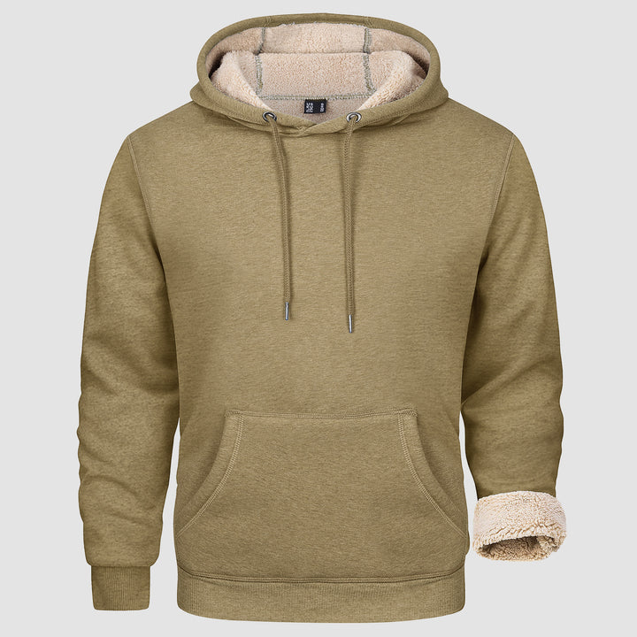 Sweat Homme Hiver Élégant À Capuche Doublé