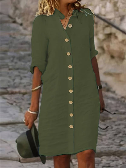 Robe Femme Chic Décontractée avec Coupe Droite et Confort Optimal