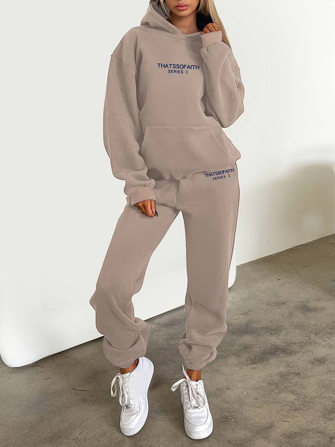 Survêtement Femme Brun Confortable