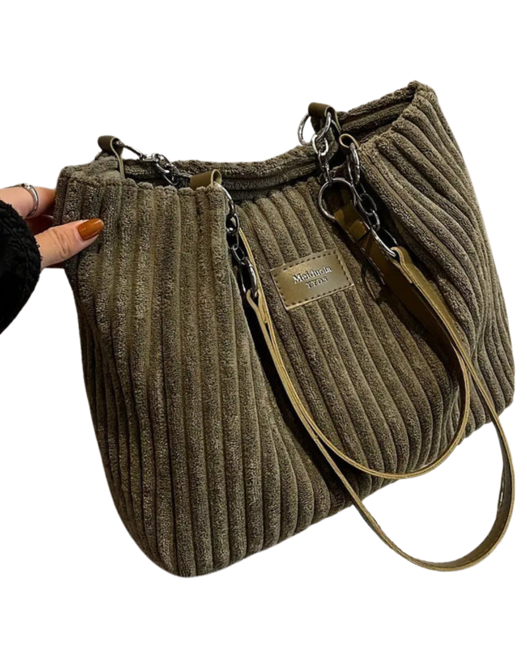 Sac à Main Femme Luxe - Grand Sac en Velours Doux avec Bandoulière Ajurable - LuxeStyle