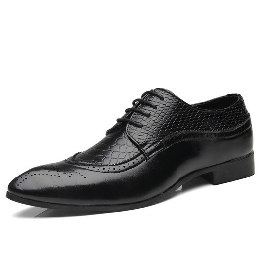 Chaussures Mariage Élégantes À Lacets pour Homme | Pointe Ailée - luxestyle