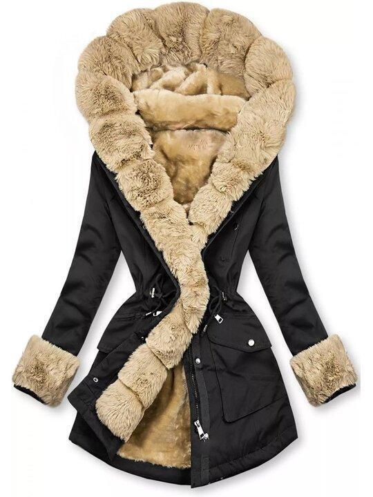 Veste Hivernale Douillette avec Doublure Peluche pour Femme - LuxeStyle