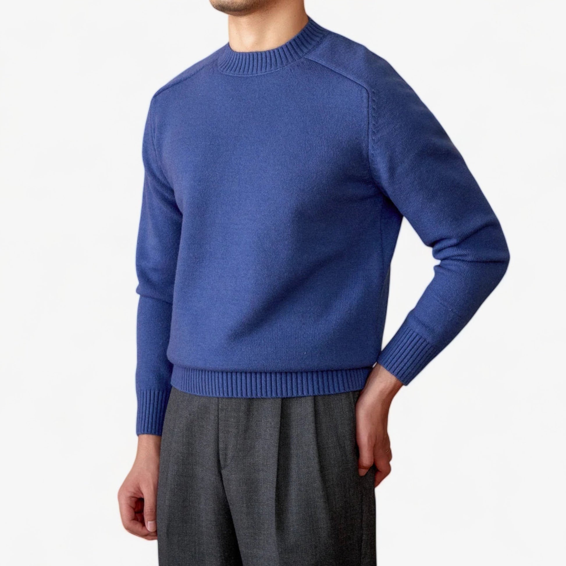 Pull Hiver Chaud Col Rond Homme - LuxeStyle