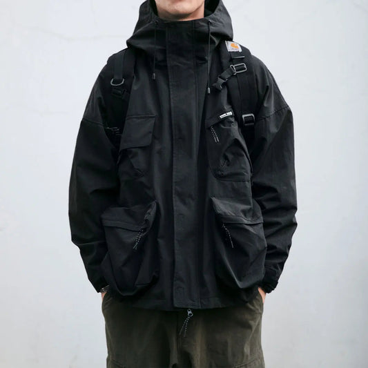 Veste étanche à capuche pour homme - BlxckFR