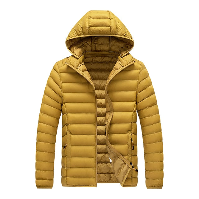 Veste Hivernale Douillette avec Capuche pour Homme