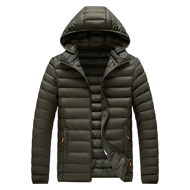 Veste Hivernale Douillette avec Capuche pour Homme