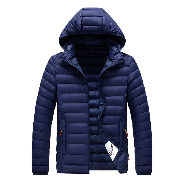 Veste Hivernale Douillette avec Capuche pour Homme