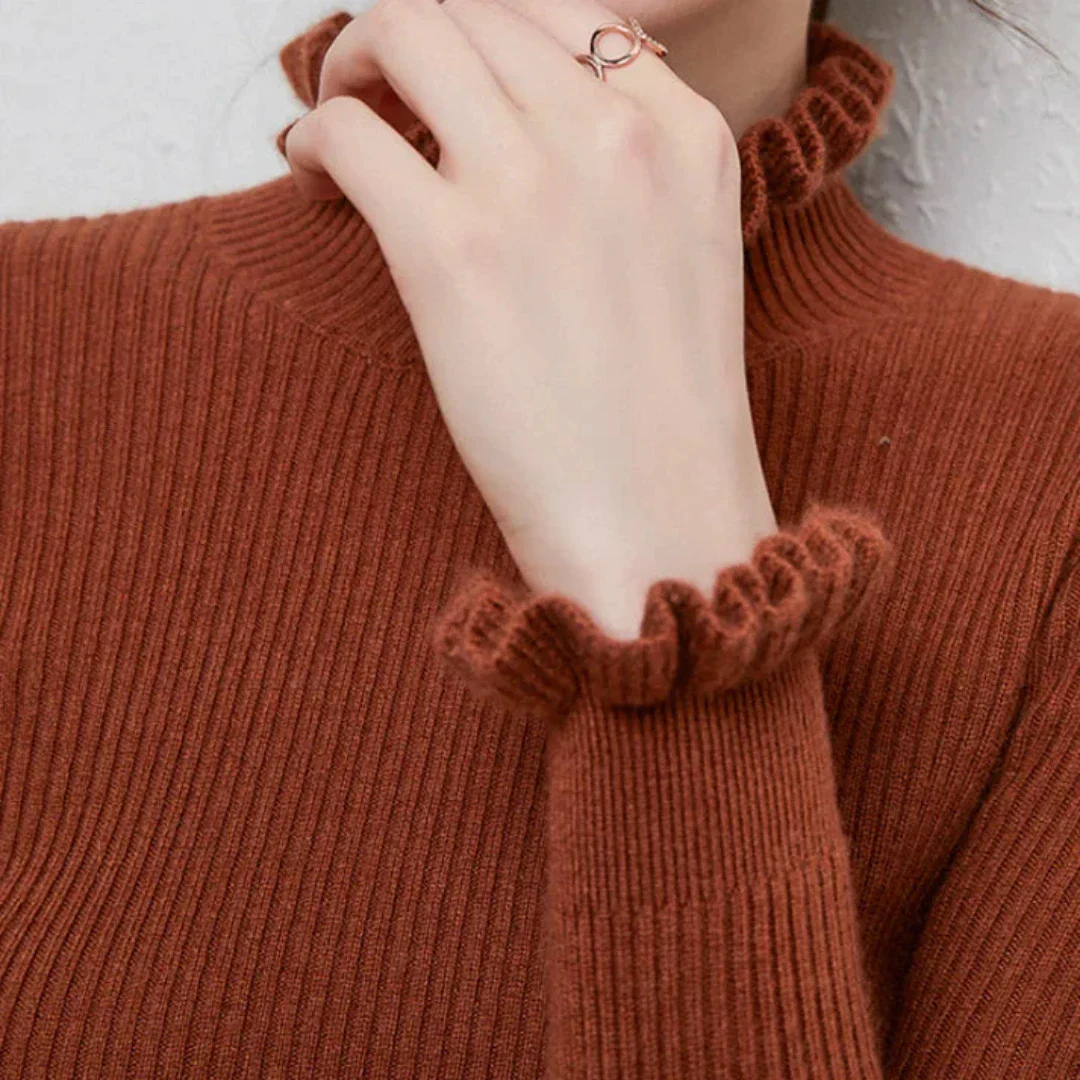 Pull Femme Hiver Douillet à Col Roulé