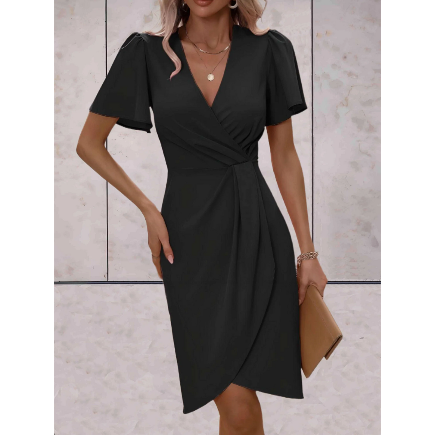 Robe Cocktail Femme Élégante Soirée