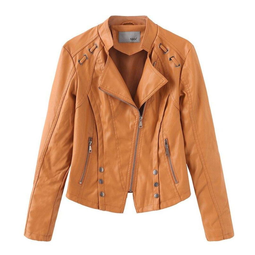 Blouson Moto Femme Élégant