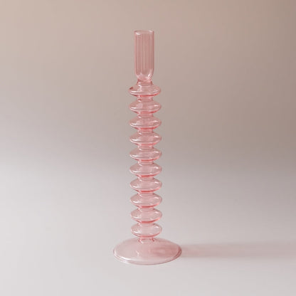 Bougeoirs et vases en verre artisanal luxueux
