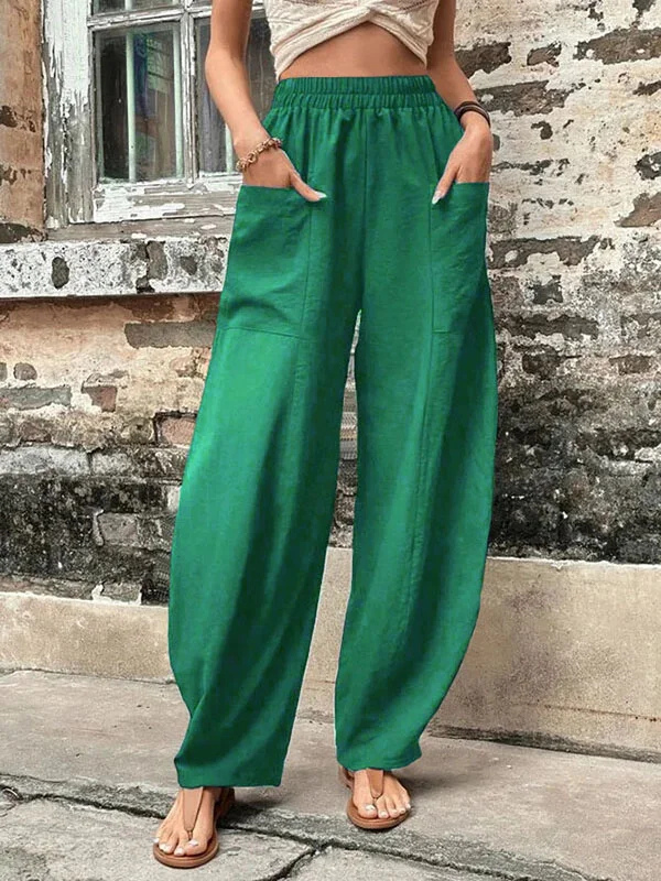 Pantalon Large Décontracté Pour Femmes