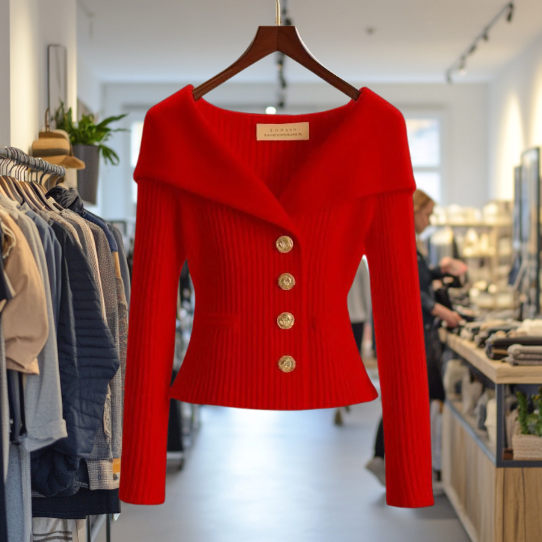 Gilet épais jaune vif pour femme