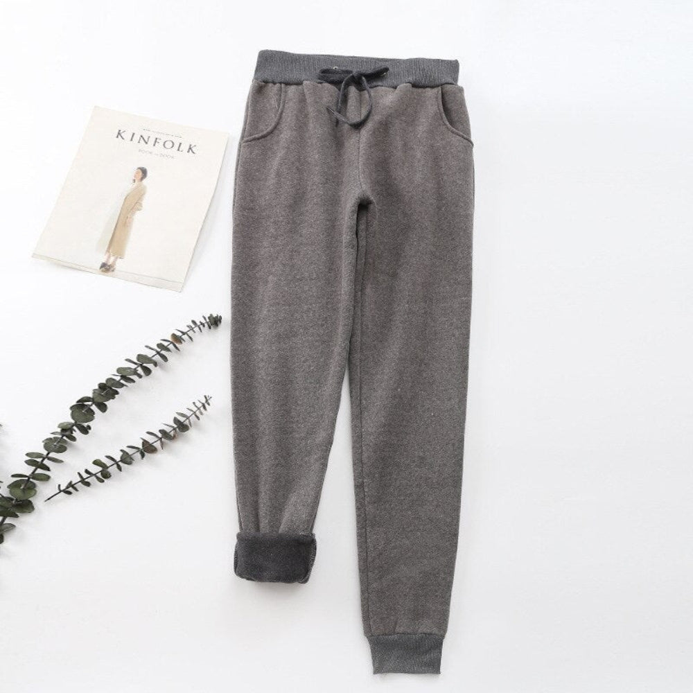 Pantalon décontracté taille élastique pour femme