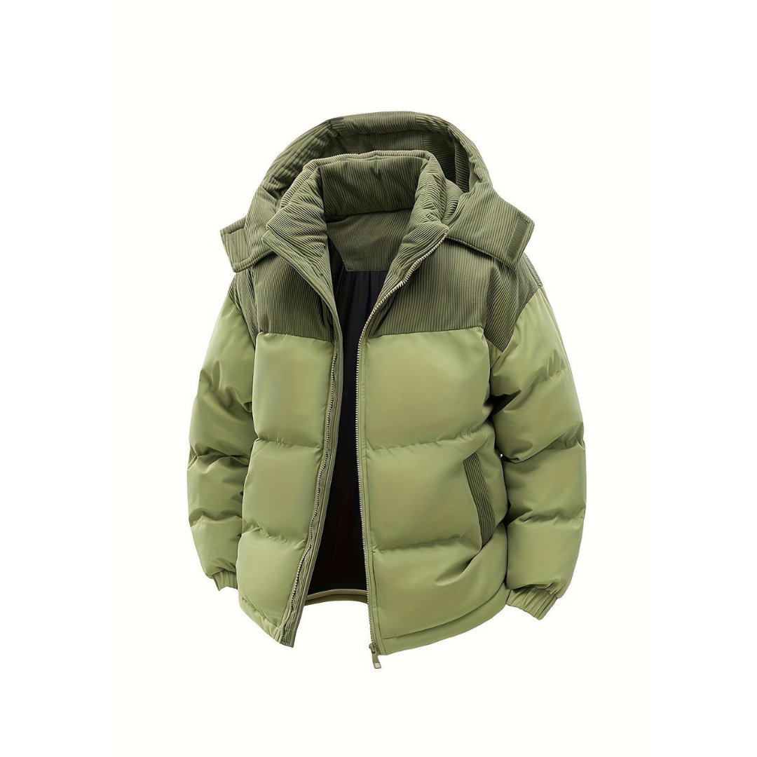 Veste d'hiver chaude pour homme à capuche