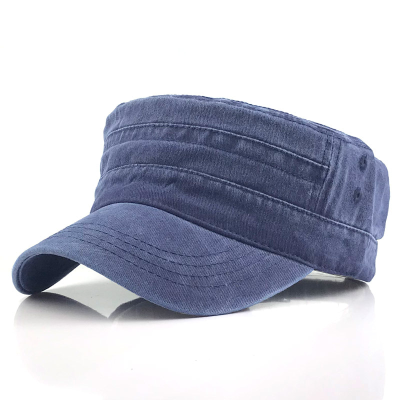 Casquette armée olive en toile pour homme