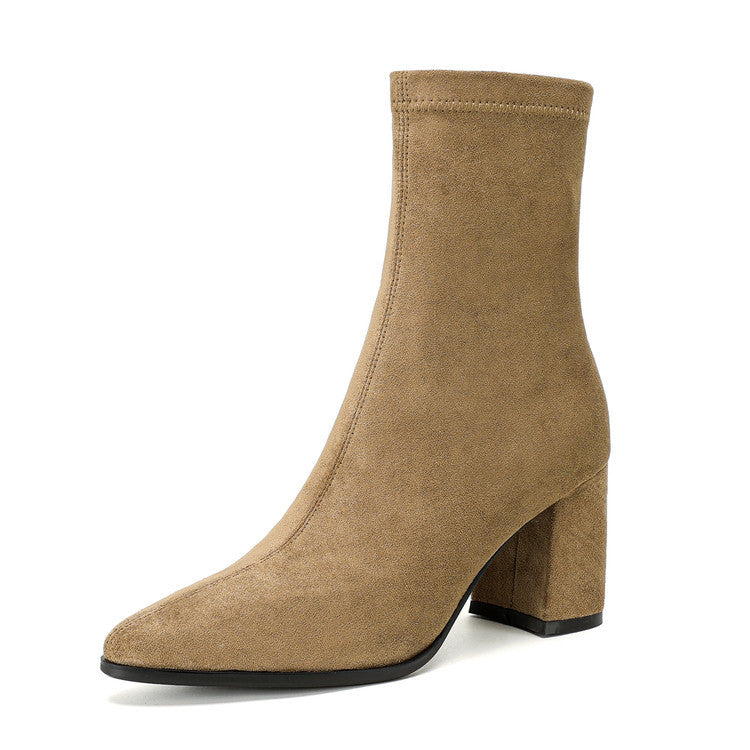 Bottes Femmes Zippées Confortables Pour Tous Les Jours