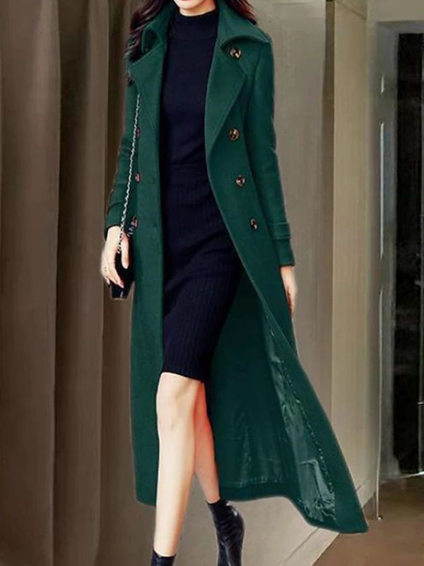 Manteau Femme Laine Doux Longueur Grande