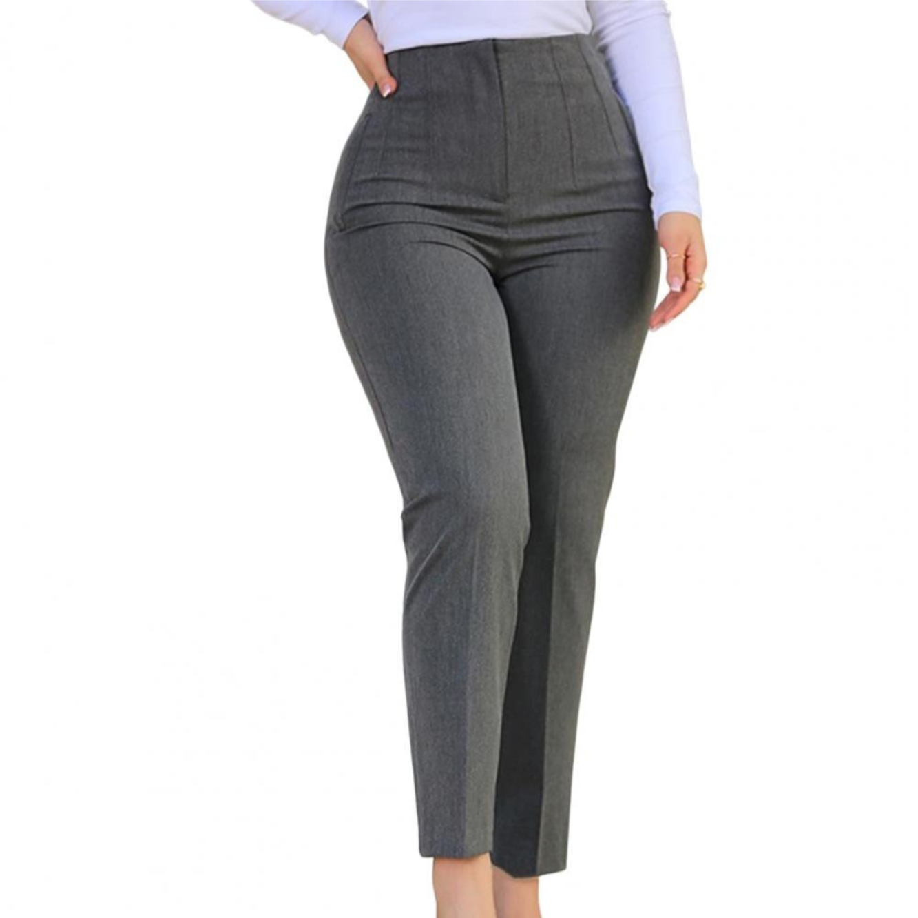 Pantalon Femme Haute Taille Élégant