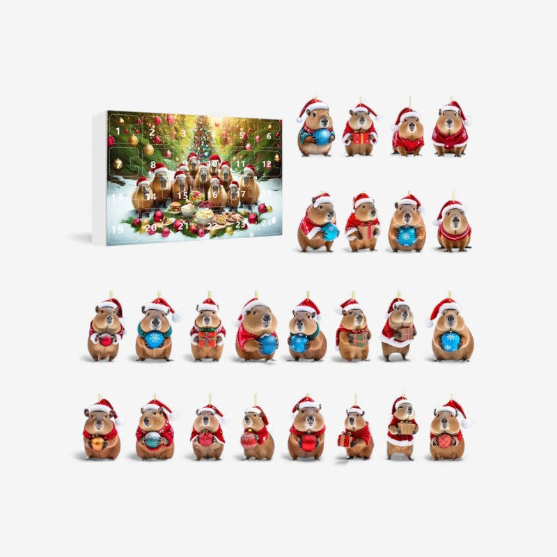 Calendrier de l'Avent Festif Kapibara Jouets Surprises
