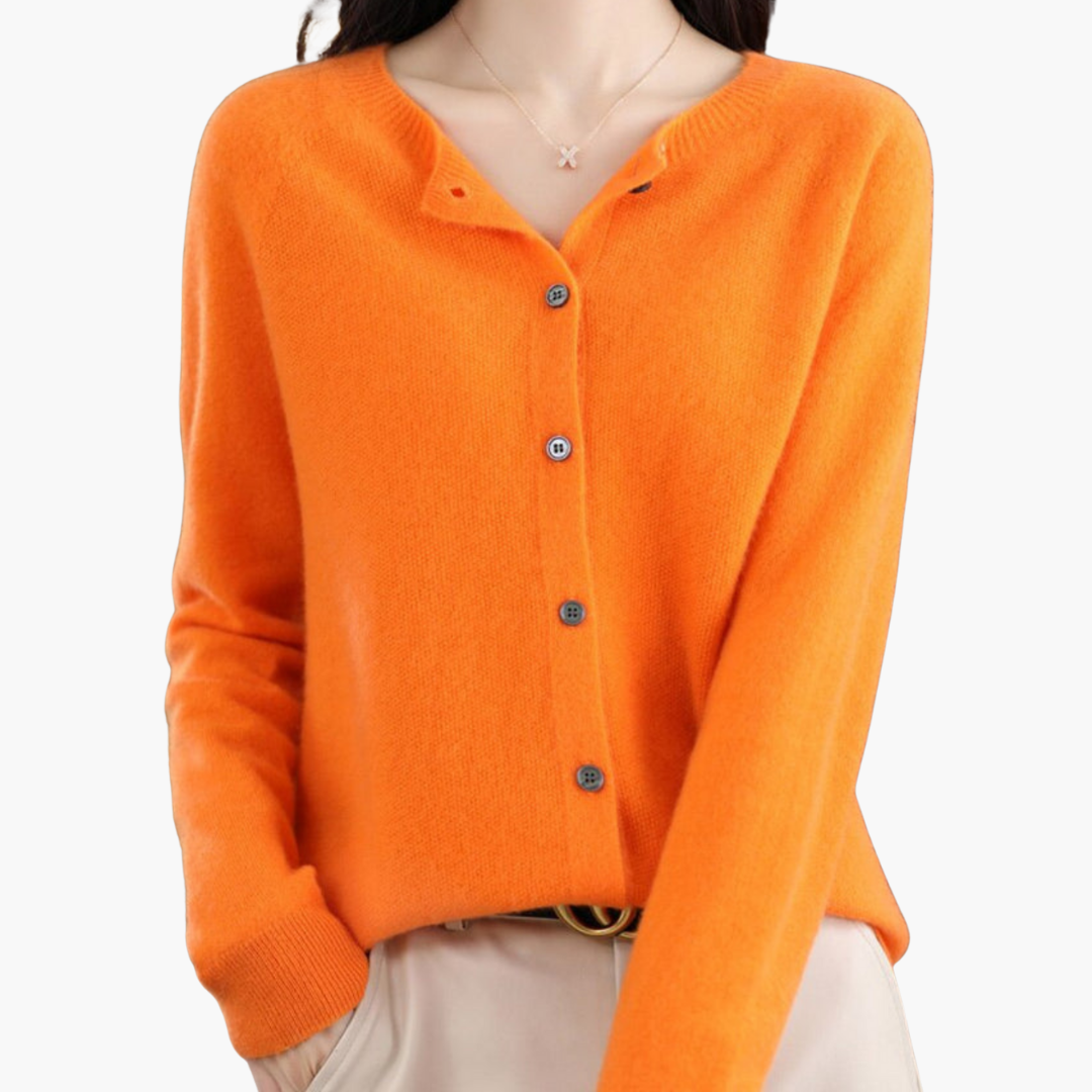 Gilet Femme Élégant Rose Doux Boutonné
