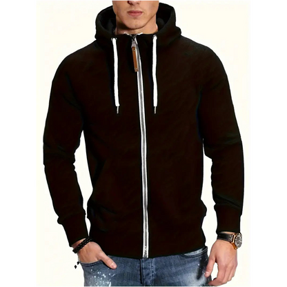 Sweat à capuche zippé confortable pour homme - BlxckFR