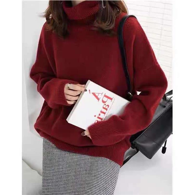 Pull Femme Laine Douce Col Roulé