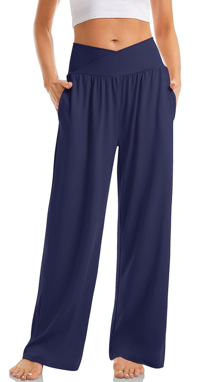 Pantalon de sport femme taille haute confortable