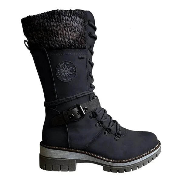 Bottes Femme Hiver Élégantes et Confortables avec Doublure Chaude