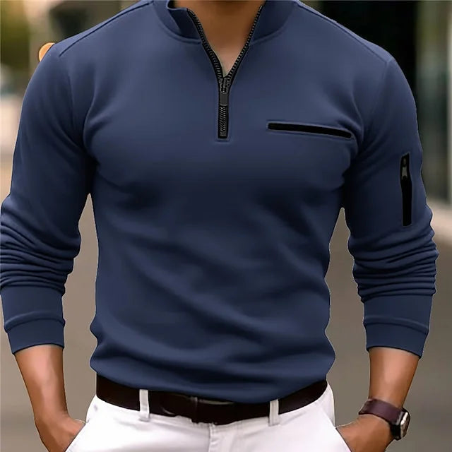 Polo Homme Manches Courtes Élégant pour Travail et Détente