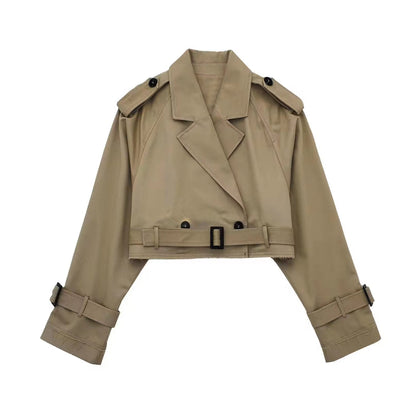 Manteau Long Élégant pour Femme avec Ceinture