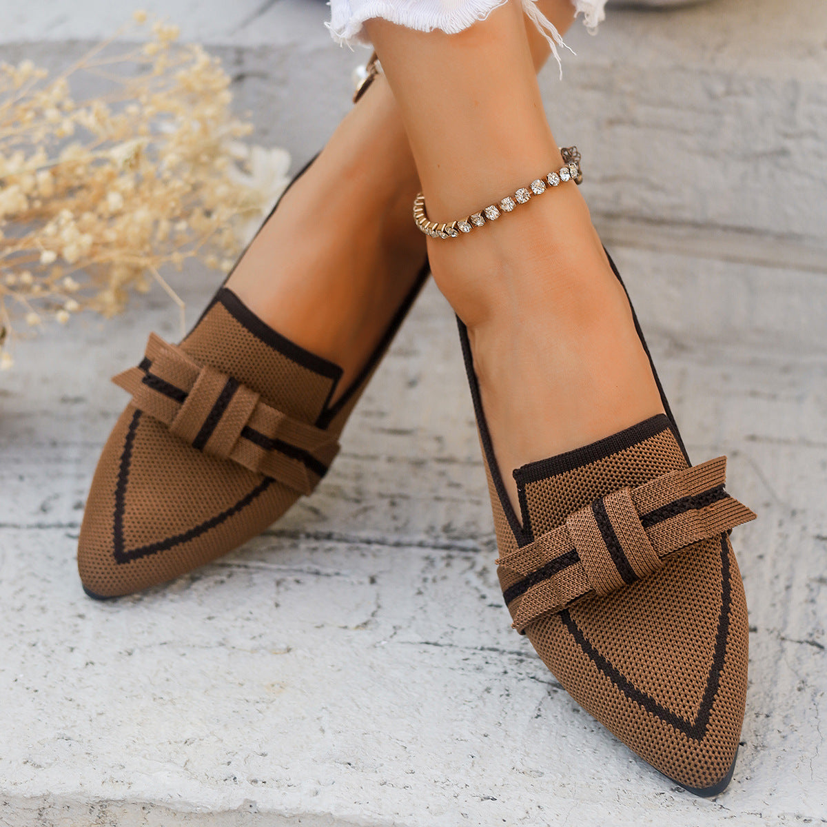 Ballerines Féminines Confort avec Nœud & Semelle Souple - LuxeStyle