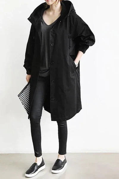 Veste Imperméable Femme avec Capuche pour Tempête