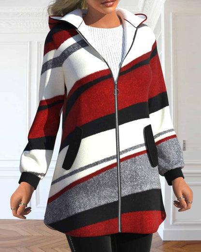 Veste Zippée Capuche Féminine pour Toutes Saisons - LuxeStyle