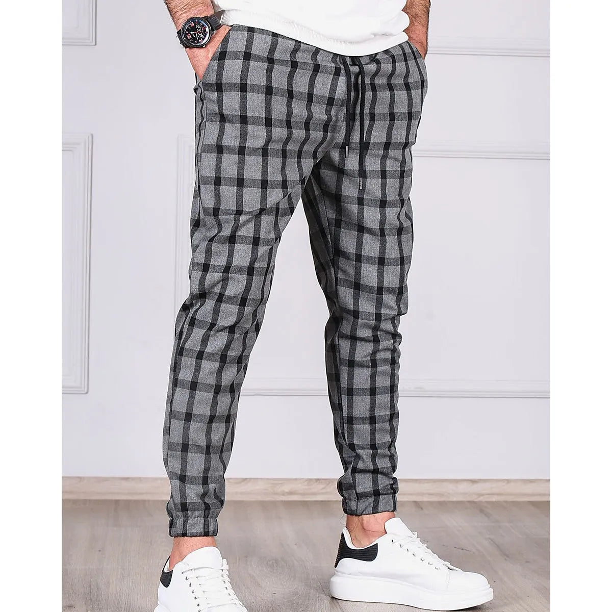 Pantalon Chic à Carreaux pour Homme